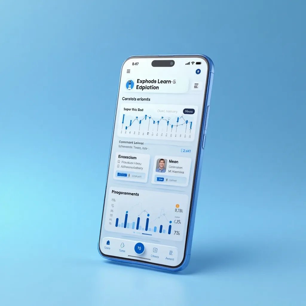 Educational app interface demonstration